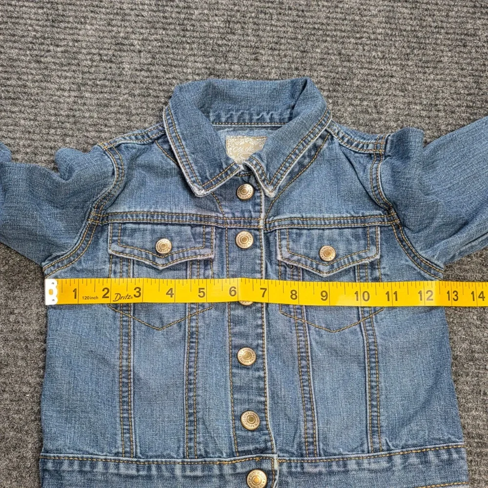 Old Navy Trucker Jacket Girl's Size‎ 3T Blue Denim Medium Wash 100% Cotton